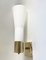Wandlampe aus Messing & Opalglas, 1970er 4