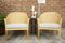 Vintage Stühle aus Holz & gewebtem Rattan, 2er Set 2