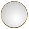 Vintage Round Brass Mirror, Image 1