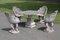 Early 20th Century Garden Set Table and Armchairs, Set of 5, Image 18