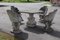 Set da giardino con tavolini e poltrone, inizio XX secolo, set di 5, Immagine 5