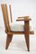 Esszimmerstühle aus Eiche & Stoff von Guillerme & Chambron für Votre Maison, 1960er, 2er Set 4
