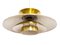 Large Pendant Light with Golden Finish from Jeka Metaltryk, Denmark, 1970s 7