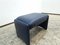 Genuine Leather Stool in Dark Blue from Erpo 5