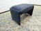 Genuine Leather Stool in Dark Blue from Erpo 3