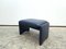 Genuine Leather Stool in Dark Blue from Erpo 10