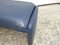 Genuine Leather Stool in Dark Blue from Erpo 9