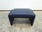 Genuine Leather Stool in Dark Blue from Erpo 2