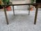 Vintage Square Dining Table in Bamboo-Worked Iron, 1980s 2