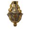 Cruz religiosa de metal plateado y dorado con agua bendita, Imagen 2