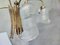 Vintage Chandelier & 2 Wall Lamps, 1980s, Set of 3 17