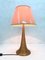 Brass Table Lamp with Trumpet Base, 1970s, Image 3