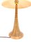 Lámpara de mesa de latón con base de trompeta, años 70, Imagen 7