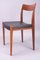 Swedish Teak Dining Chairs Kontiki by Yngve Ekström for Hugo Troeds, 1960s, Set of 4 3
