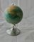 Ornement de Bureau Globe Terrestre avec Support Chromé, 1950s 2