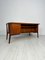 Mid-Century Danish Bow Front Teak Writing Desk by Svend Aage Madsen for H.P. Hansen, 1960s 12