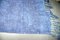 Handgefertigter blauer Hanf Teppich, 1960er 3