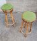 Stools in Rattan, 1950s, Set of 2 3