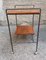 Coffe Table with Magazine Rack in Wood Iron Laquered Black, 1950s, Image 2
