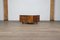 Coffee Table in Slavonian Oak with Glass Framed Doors and Drawers from Guiseppe Rivadossi, Italy, 1975, Image 8