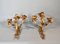 Large Louis XV Style Gilt Bronze Wall Sconces, 1890s, Set of 2, Image 4