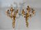 Large Louis XV Style Gilt Bronze Wall Sconces, 1890s, Set of 2 1