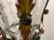 Lampada a sospensione Tole Flower in ferro battuto, anni '50, Immagine 8