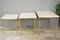 Vintage Marble and Brass Nesting Tables, 1960s, Set of 3 3