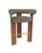 Moderner Collector Bar Chair aus Safire 01 Stoff und Räuchereiche von Alter Ego 3