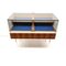Vintage Glass Console with Drawers, 1970s 7
