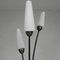 Floor Lamp with 3 Glass Shades, 1950s, Image 8