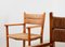 Armchairs in Beech and Rush, the Netherlands, 1940s, Set of 4, Image 9