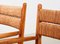 Armchairs in Beech and Rush, the Netherlands, 1940s, Set of 4 7