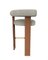Moderner Collector Bar Chair aus Safire 08 Stoff und Räuchereiche von Alter Ego 2