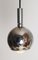 Lámpara colgante Ball era espacial de cromo con reflector, años 70, Imagen 8