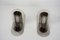 Stainless Steel Wall Lights, 1980s, Set of 2, Image 2