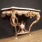 Louis XV Console with Marble Top, 1980s 11