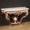 Louis XV Console with Marble Top, 1980s 1