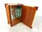 Italian Goatskin Book Shaped Dry Bar Cabinet attributed to Aldo Tura, 1950s 1