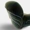 Italian Sculptural Green Velvet Chrome-Caged 3-Seater Sofa, 1950s 12