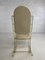 Rocking Chair en Laiton et Imitation Cuir, 1950s 10