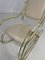 Rocking Chair in Brass and Imitation Leather, 1950s, Image 9