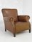 Club Chairs in Wood and Imitation Leather, Set of 2 5