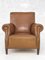 Club Chairs in Wood and Imitation Leather, Set of 2 6