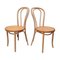 Curved Wooden Chairs, Set of 2, Image 1