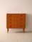 Teak Chest of Drawers with 4 Drawers and Lock, 1960s 1