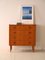 Teak Chest of Drawers with 4 Drawers and Lock, 1960s 2