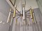 Vintage Model 1147 Chandelier in Chrome and Brass, 1950s 10