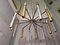 Vintage Model 1147 Chandelier in Chrome and Brass, 1950s 7