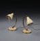 Mid-Century Italian Adjustable Cream and Brass Table Lamps, 1950s, Set of 2 4